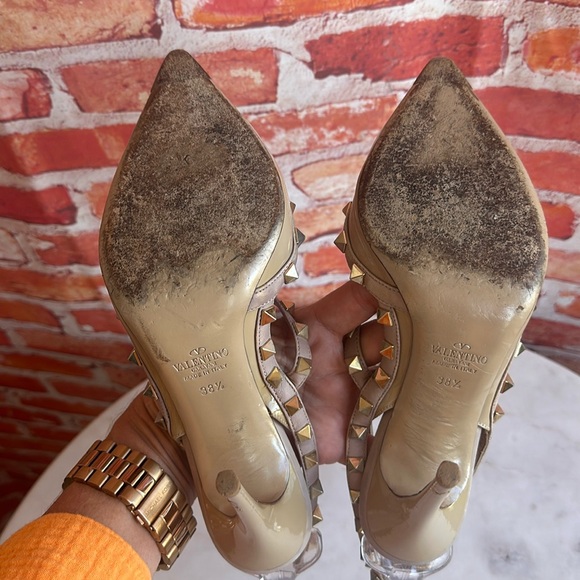 Valentino Rockstud Caged 100 patent pump, Authentic! - Picture 6 of 13